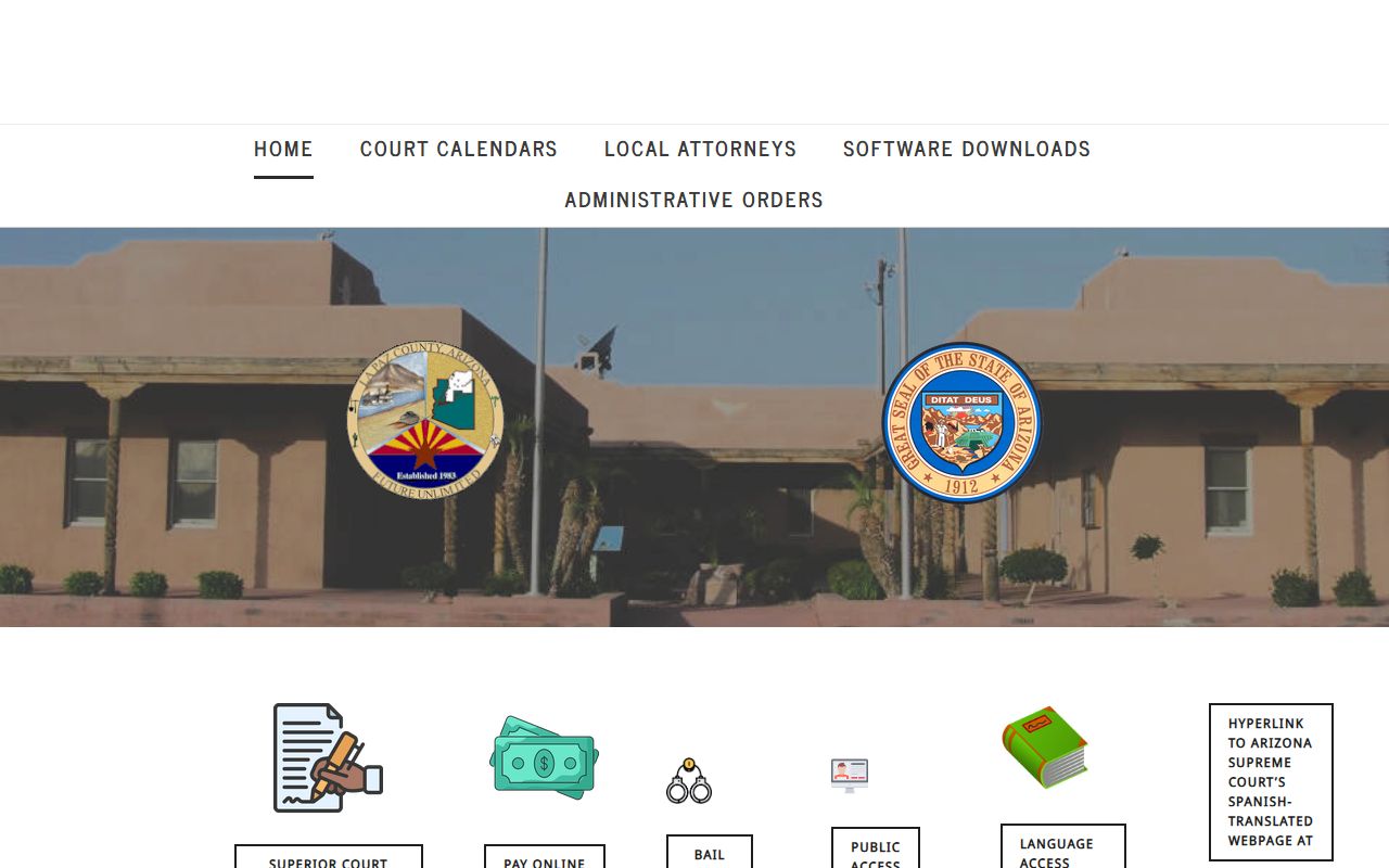 La Paz Superior Court Clerk website