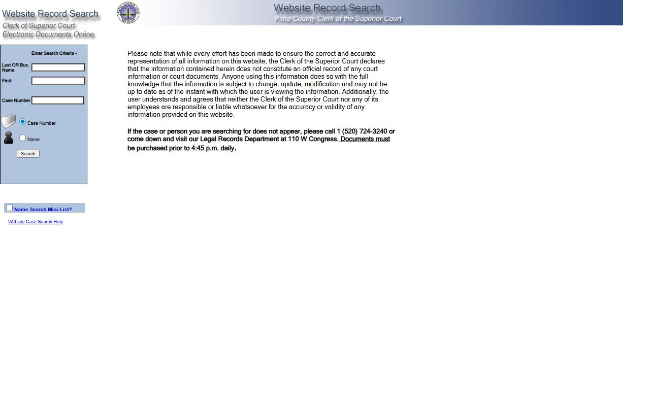 Pima County Public Documents Portal